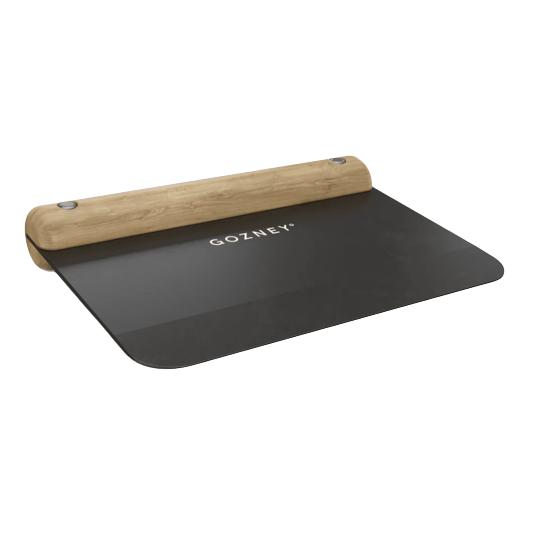 Black dough cutter with wooden handle and Gozney logo, part of grilling tools and outdoor living under $50 collections