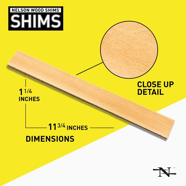 Beddar 12 in. Wood Shims (42-Pack)