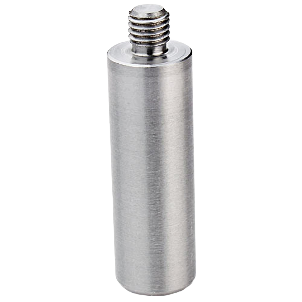 Metal screw-type arbor with threaded end for use with helix mortise cutters in tool accessories collection