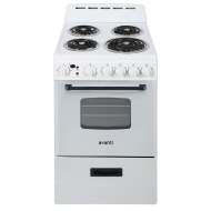 Avanti 20" Electric Range Oven with Framed Glass Door - White