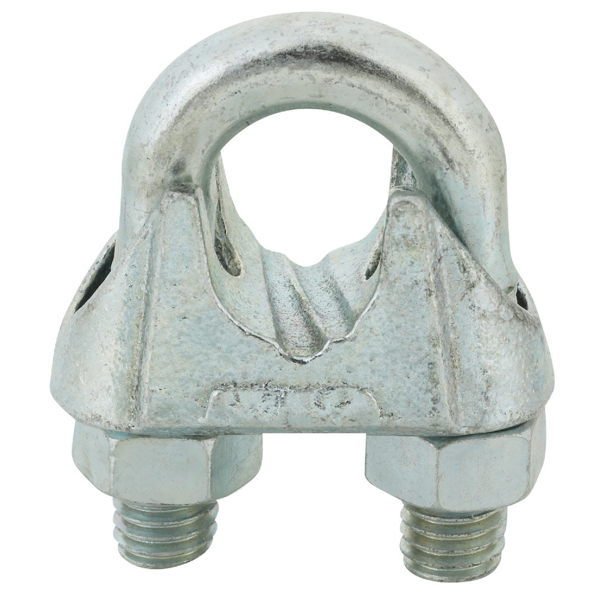 Galvanized malleable iron cable clip for securing ropes and chains in hardware and fastener collections under $50