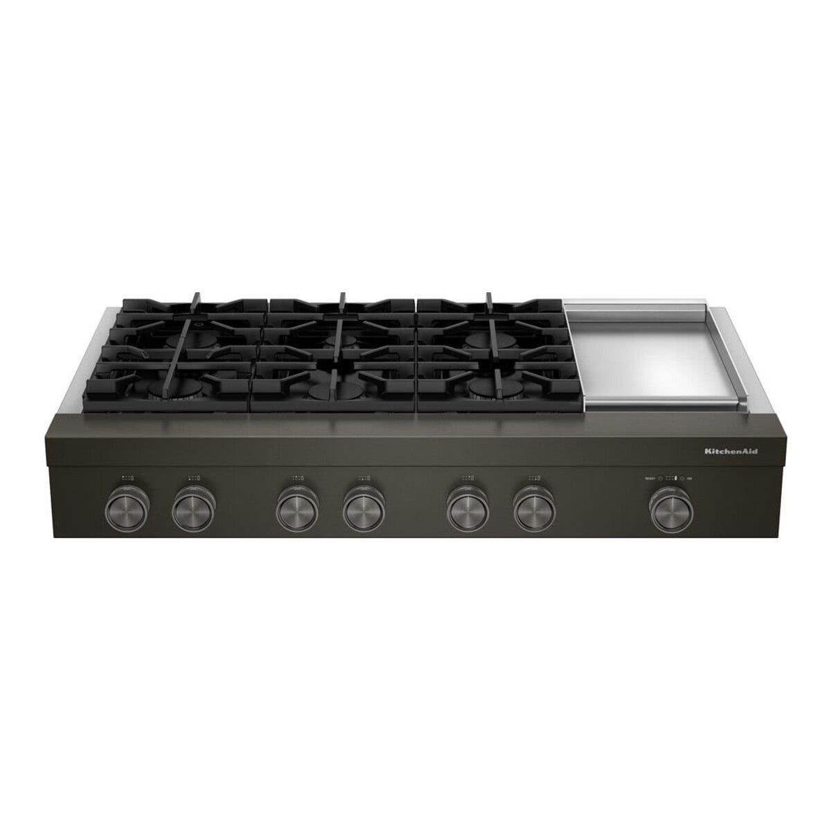 KitchenAid® 48-inch 6-Burner Gas Commercial-Style Rangetop with Griddle