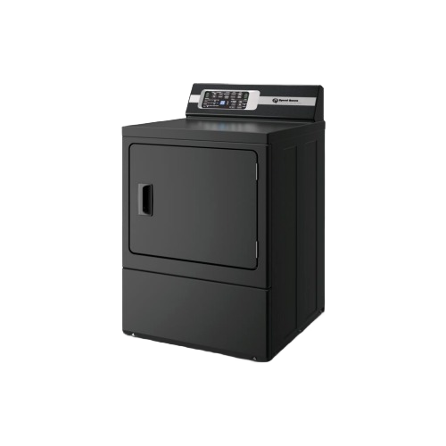 Black gas dryer with digital control panel for home improvement and gas dryers in appliance collections