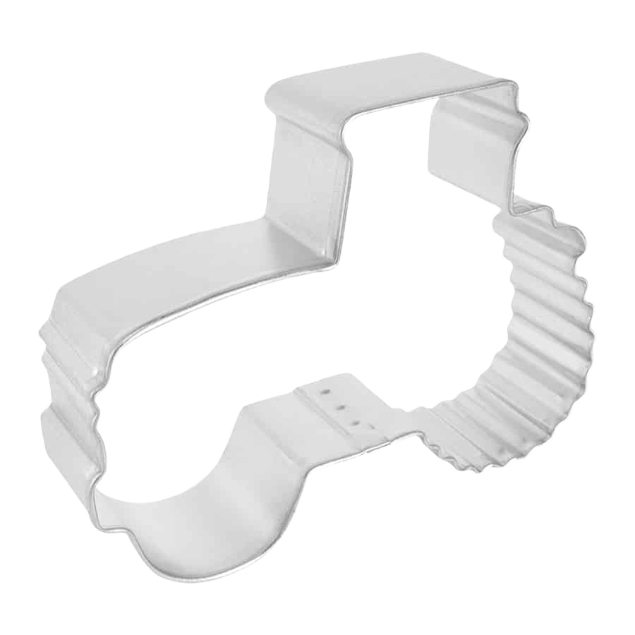 Tinplated steel tractor-shaped cookie cutter for creative baking in kitchen gadgets and bakeware under $50 collections