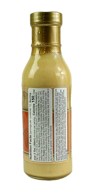 Creamy honey mustard dressing bottle with gold cap from Hartville Kitchen in food and beverage category collections