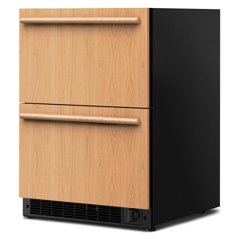 4.2 Cu. Ft. 24-Inch Panel-Ready Undercounter Double-Drawer Refrigerator and Freezer