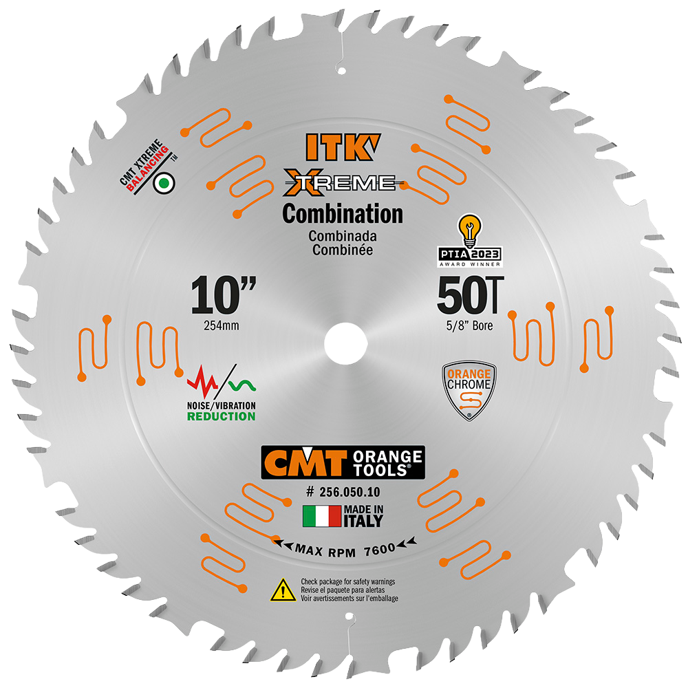 CMT Orange Tools 10" 50T Combination Saw Blade
