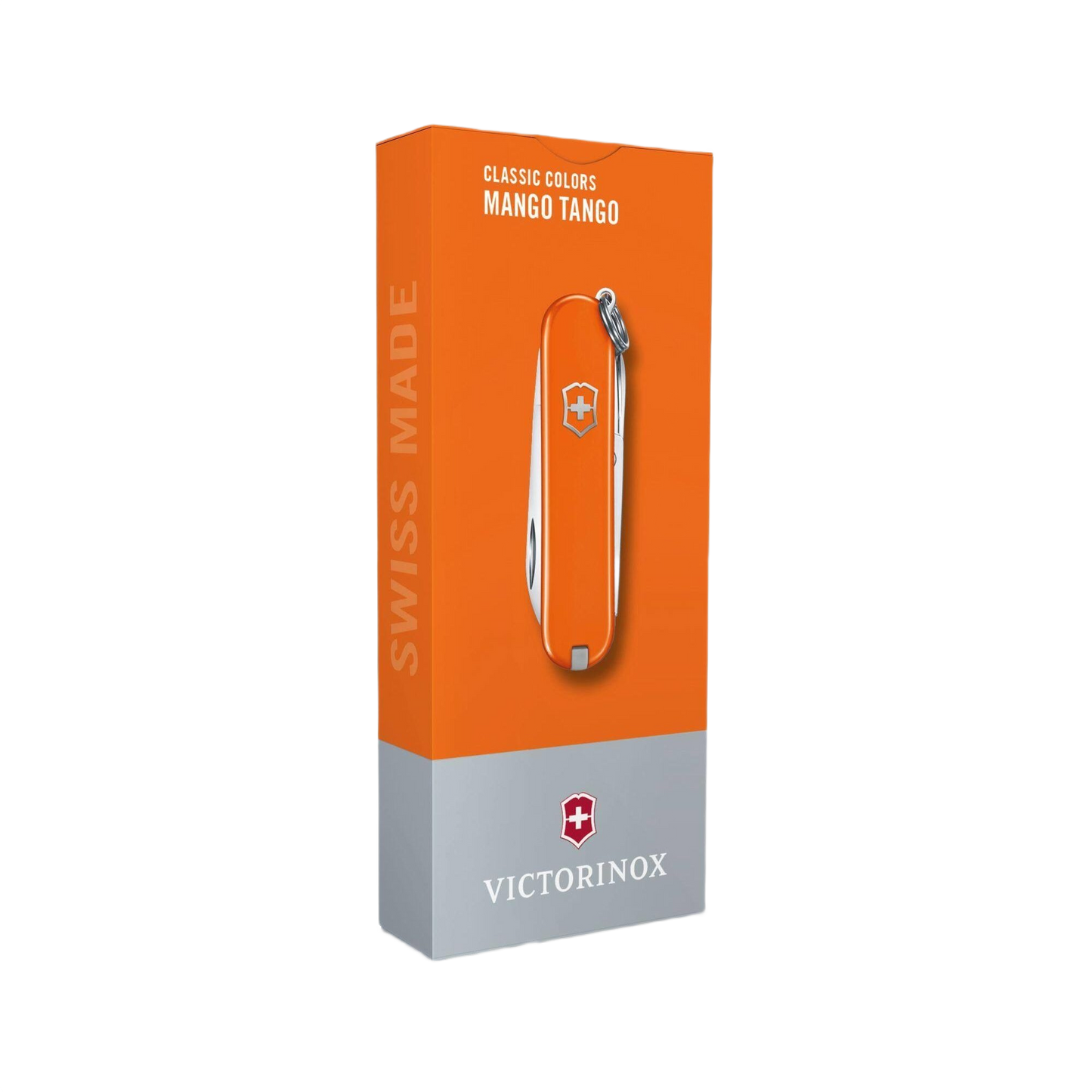 Orange compact multi-tool pocket knife in sleek box, ideal for cutting tools, hand tools, and woodworking tool collections under $50