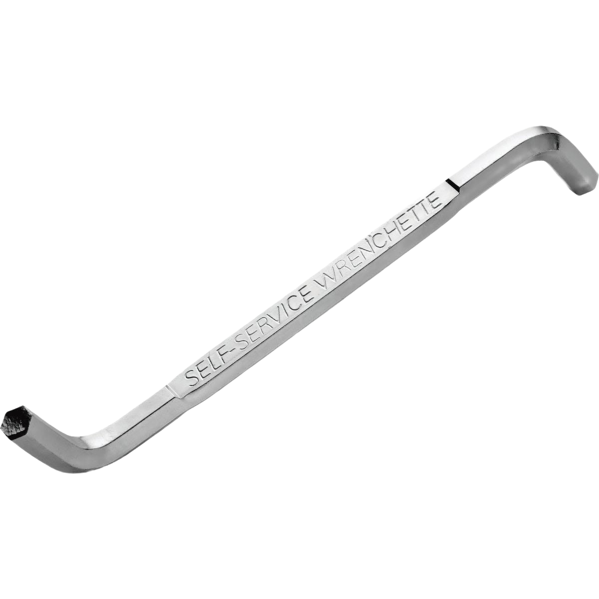 Chrome-plated steel wrench with hex ends for freeing jams in garbage disposals in Plumbing Parts & Repair collections under $50