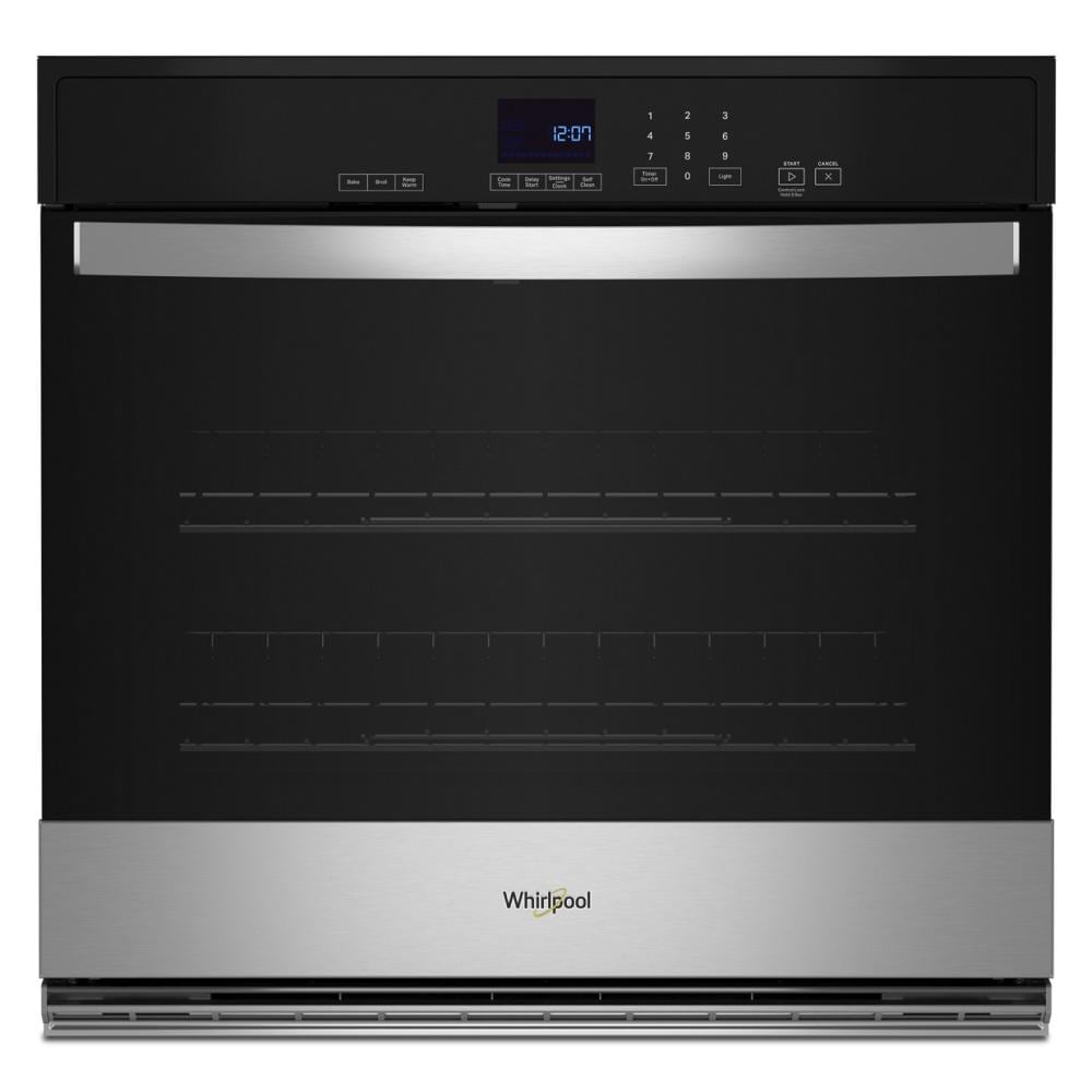 Black and stainless steel single self-cleaning wall oven with digital touch control from Kitchen & Kitchenware collection