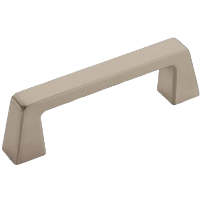 Satin nickel cabinet pull with sleek modern design for home improvement and hardware projects