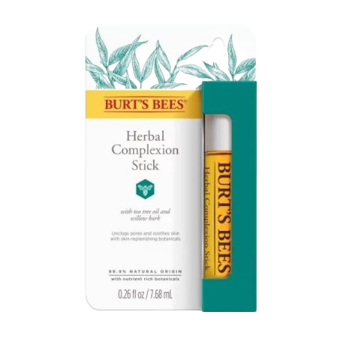 Small stick of herbal complexion treatment with natural botanicals for skin soothing and care use