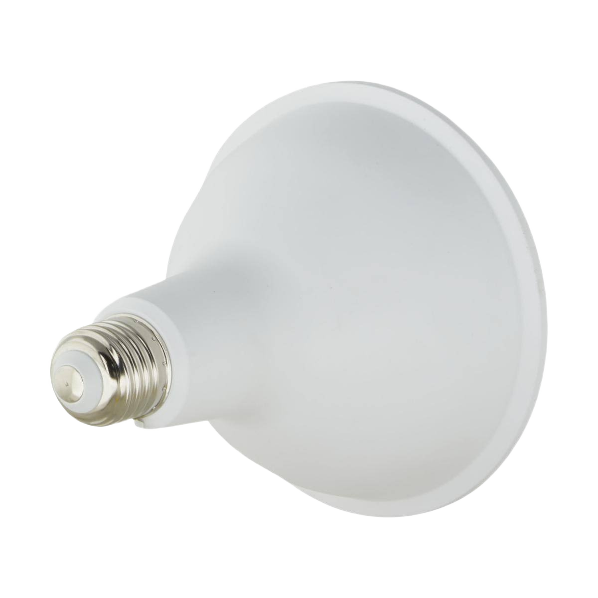 White PAR38 LED flood light bulb with screw base for indoor and outdoor electrical lighting projects under $50 collections