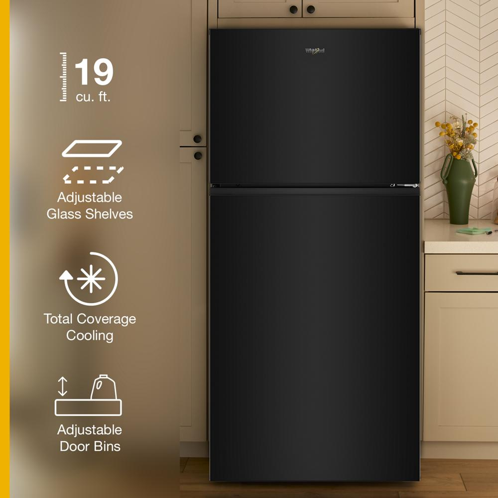 Whirlpool® 30-inch Wide Top Freezer Refrigerator with Total Coverage Cooling- 19 Cu. Ft.