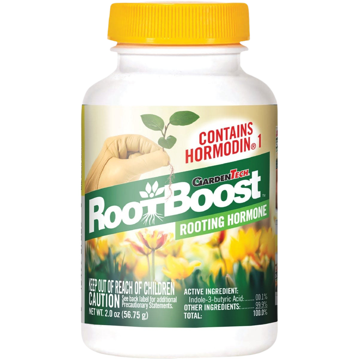 Container of rooting hormone powder for faster plant root growth in lawn and garden and plant care collections under fifty dollars