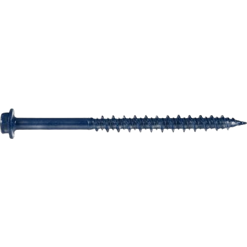 Black hex washer-head concrete screw anchor for fasteners in hardware and lumber building materials under $100 collections