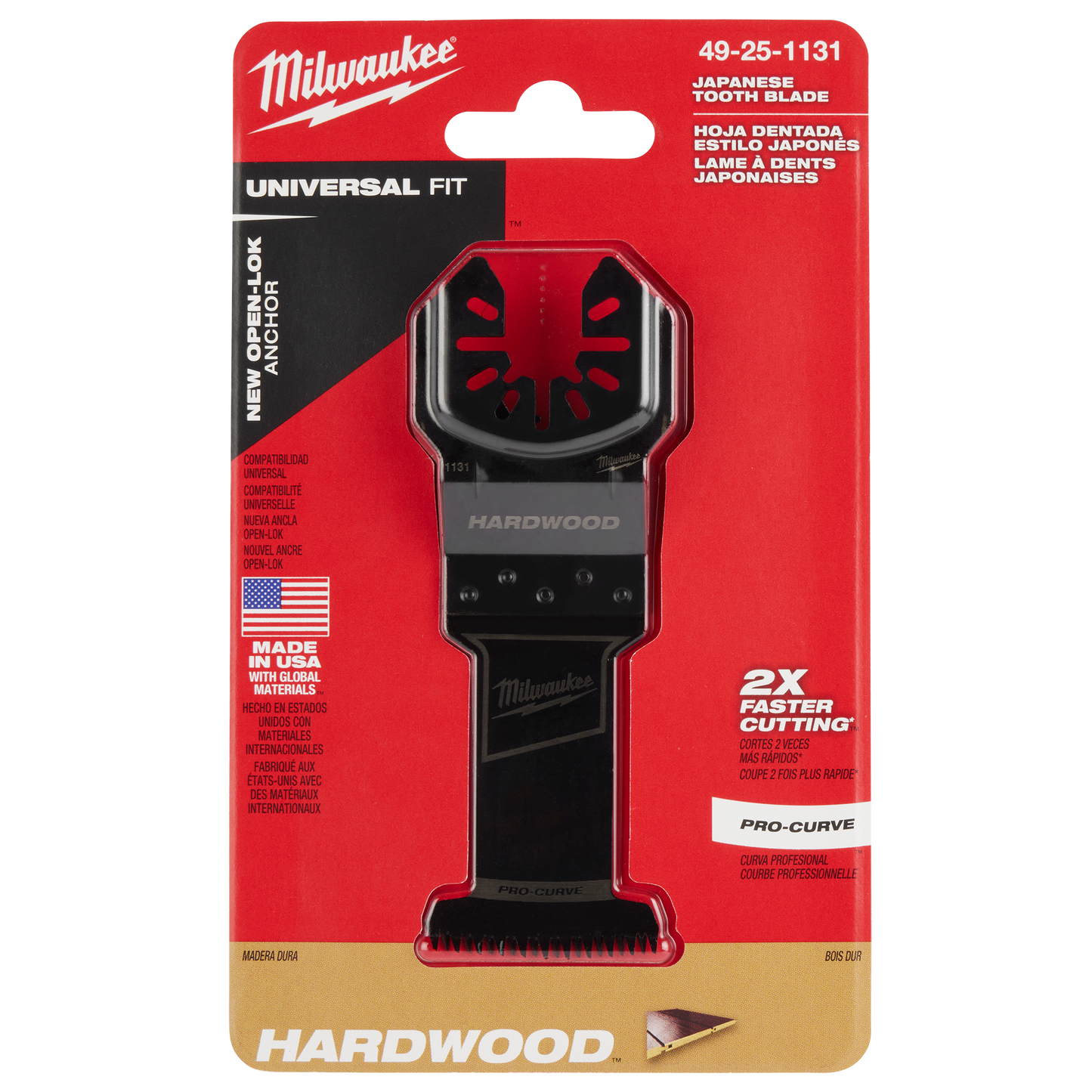 Milwaukee hardwood multi-tool blade with Japanese tooth design for woodworking and power tool accessories under $50