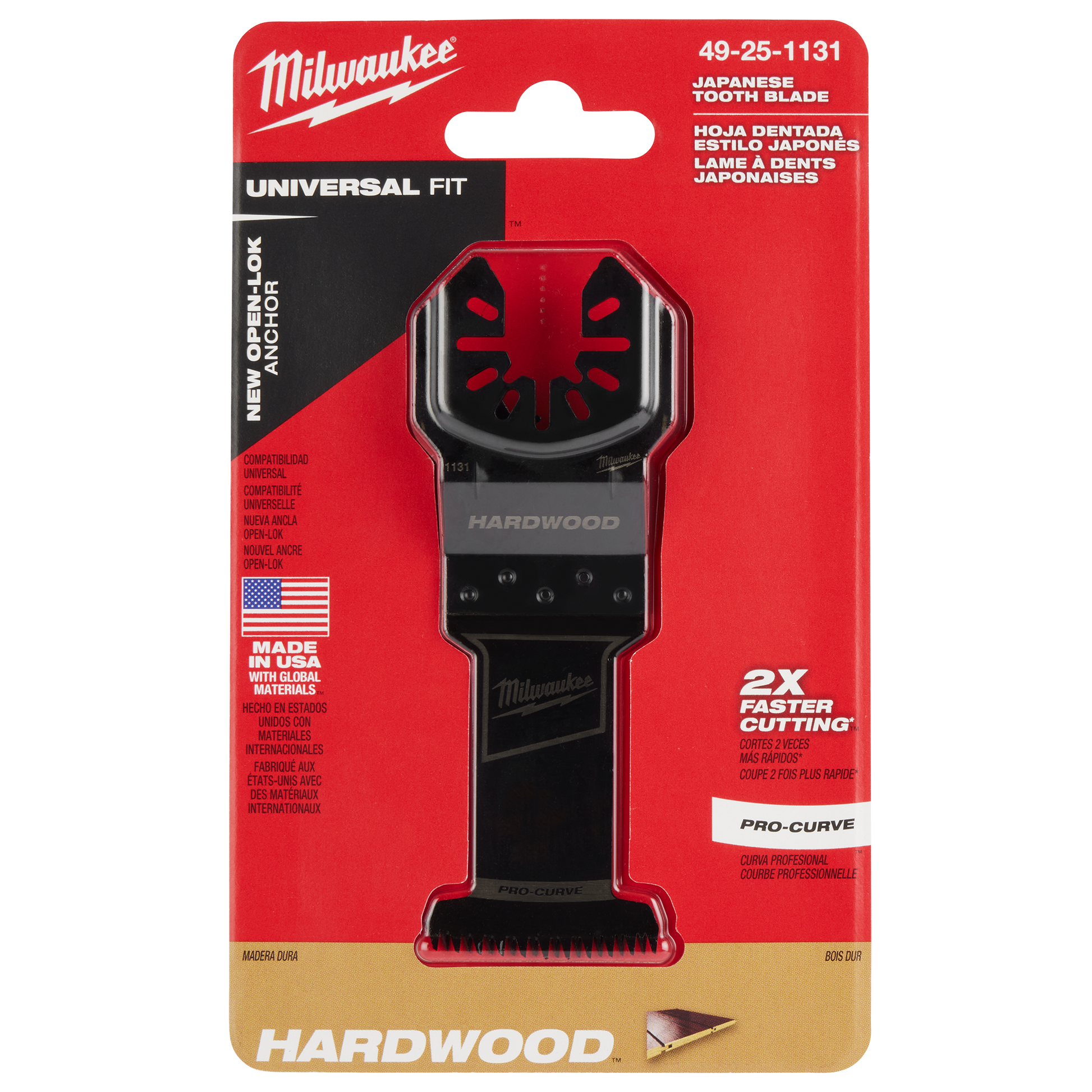 Milwaukee hardwood multi-tool blade with Japanese tooth design for woodworking and power tool accessories under $50