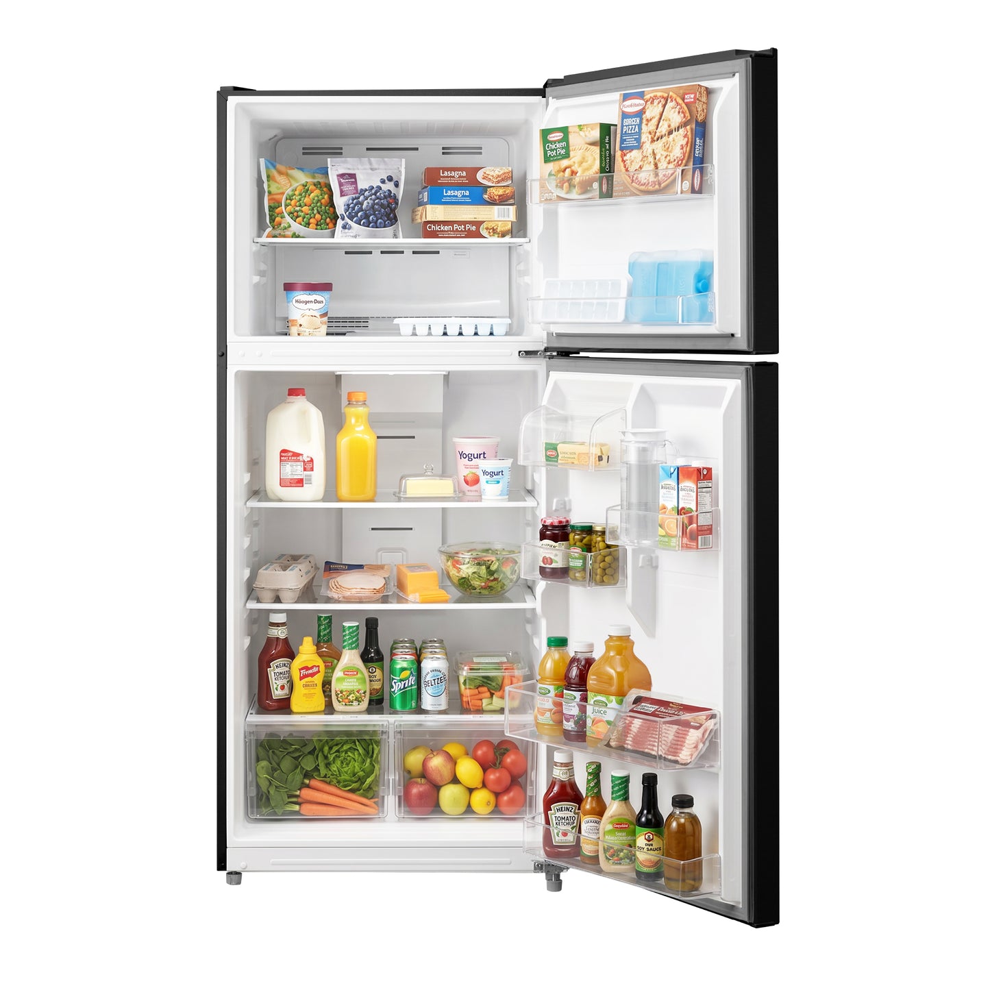 Element Electronics 20.5 cu. ft. Top Freezer Refrigerator - Black, ENERGY STAR (ERT21CSCB)