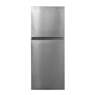 Minimalist stainless steel top freezer refrigerator with clean lines from Refrigerators and Kitchen & Kitchenware collections
