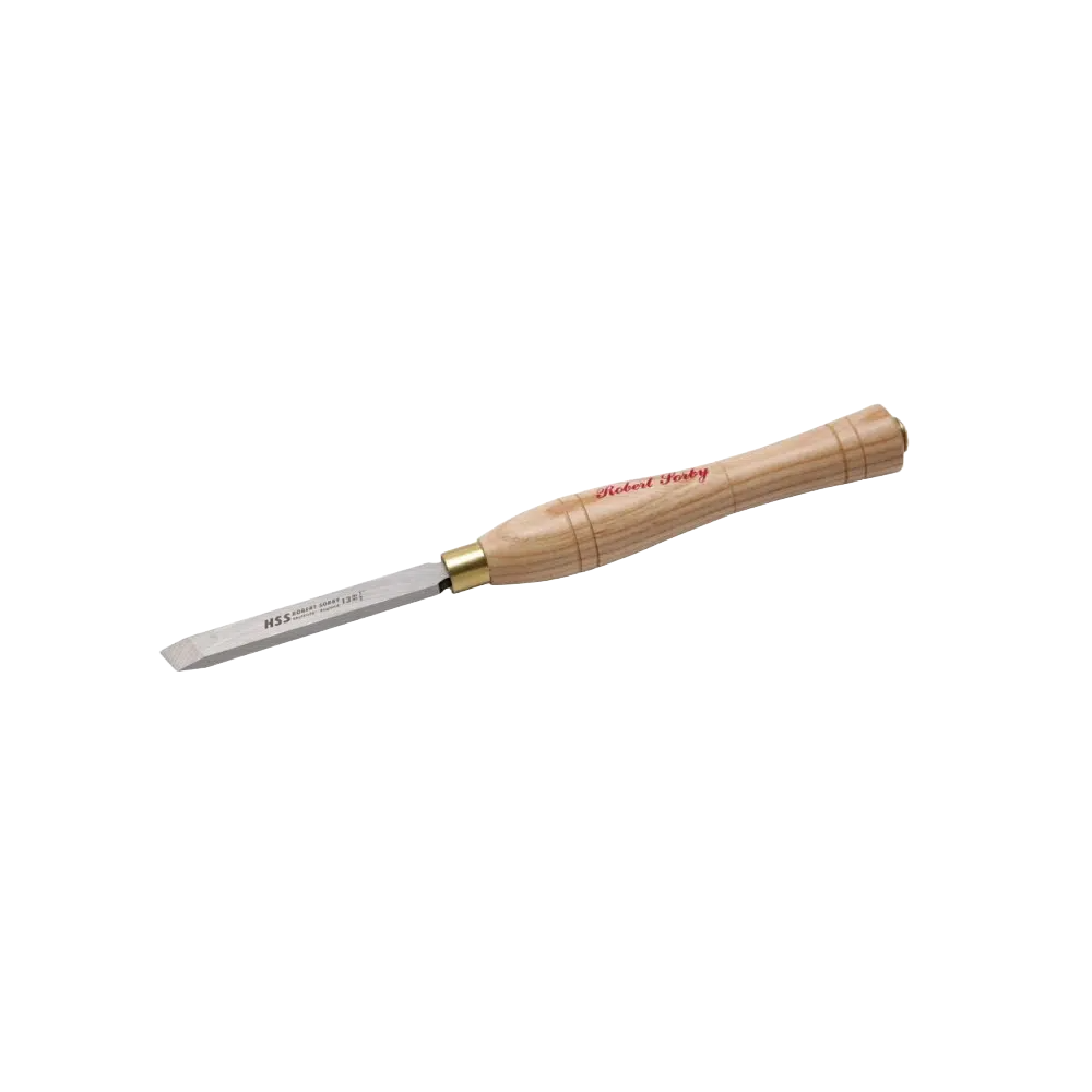 Wood handle micro skew chisel with steel blade for precision woodworking in Robert Sorby tool collections under $50