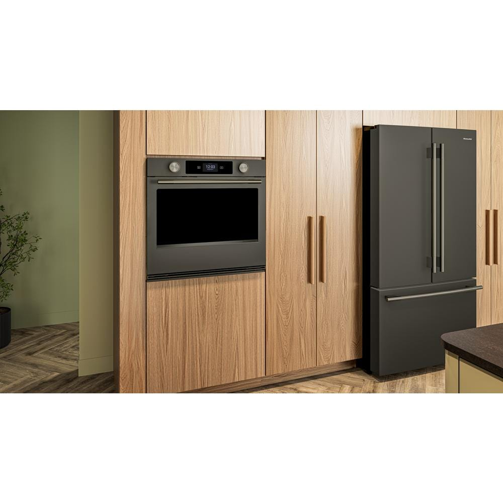 30-inch Smart Electric Single Wall Oven with Assisted Cooking Modes - Black Ore