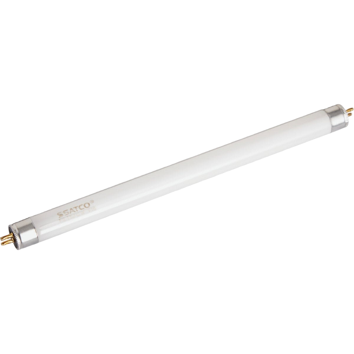 Satco 6 watt T5 miniature bi-pin fluorescent tube light bulb for lighting and electrical home improvement under $50.