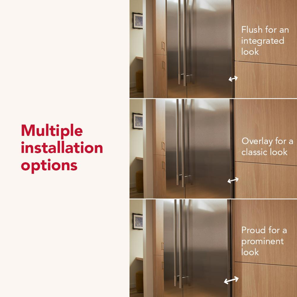 25.5 Cu. Ft. 42-Inch Built-In Side-by-Side Refrigerator with Signature Platinum Interior in PrintShield® Finish
