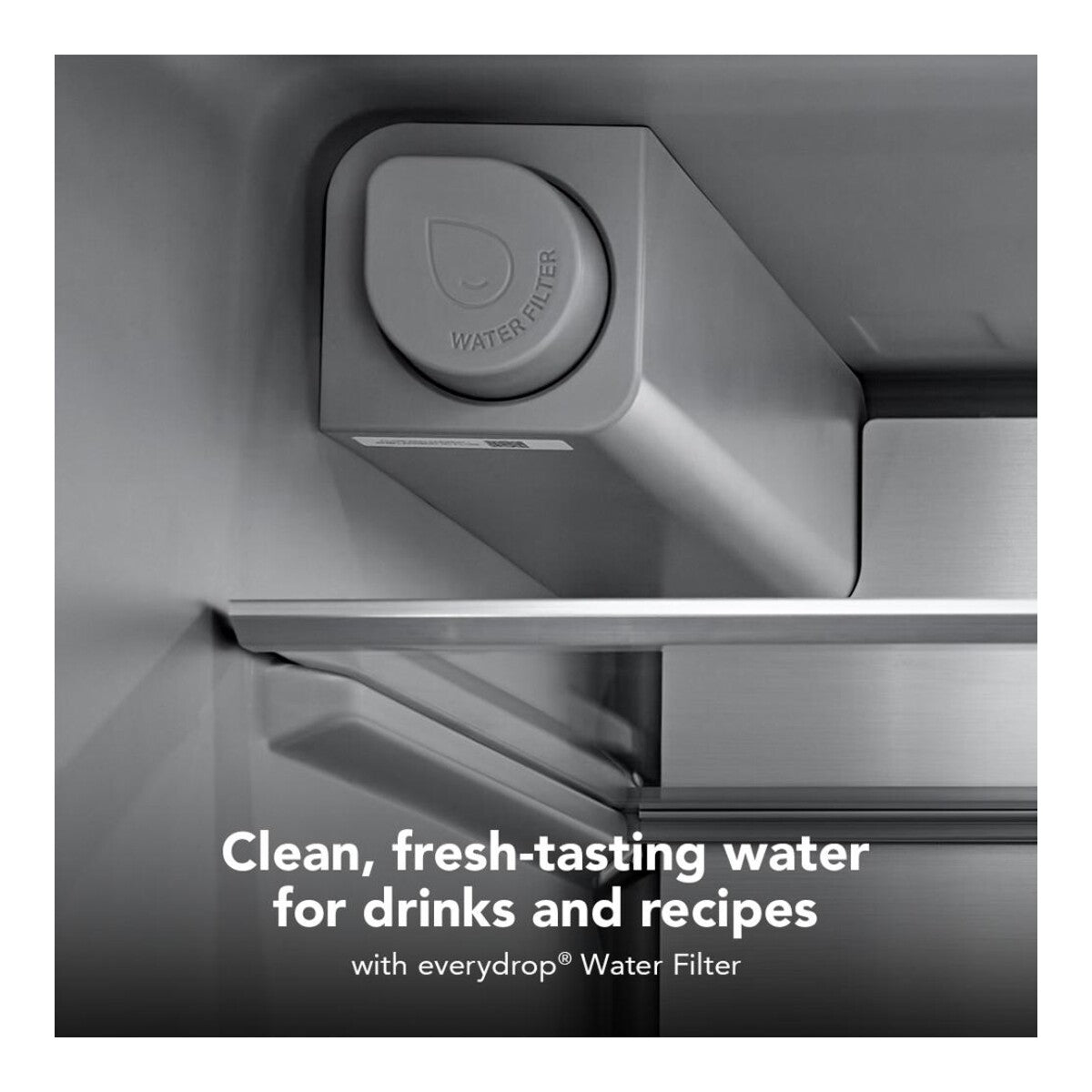 31 Cu. Ft. 36-Inch French Door Refrigerator with Interior Ice and Water Dispenser in PrintShield® Stainless Steel