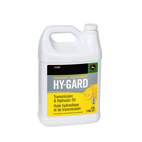 John Deere TY22000 Transmission and Hydraulic Oil, Low Viscosity Hy-Gard™ (1 Gallon), 6-Pack