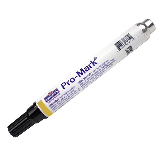 White and yellow Mohawk Pro-Mark Marker for wood touch-ups in Stains and Finishes collection