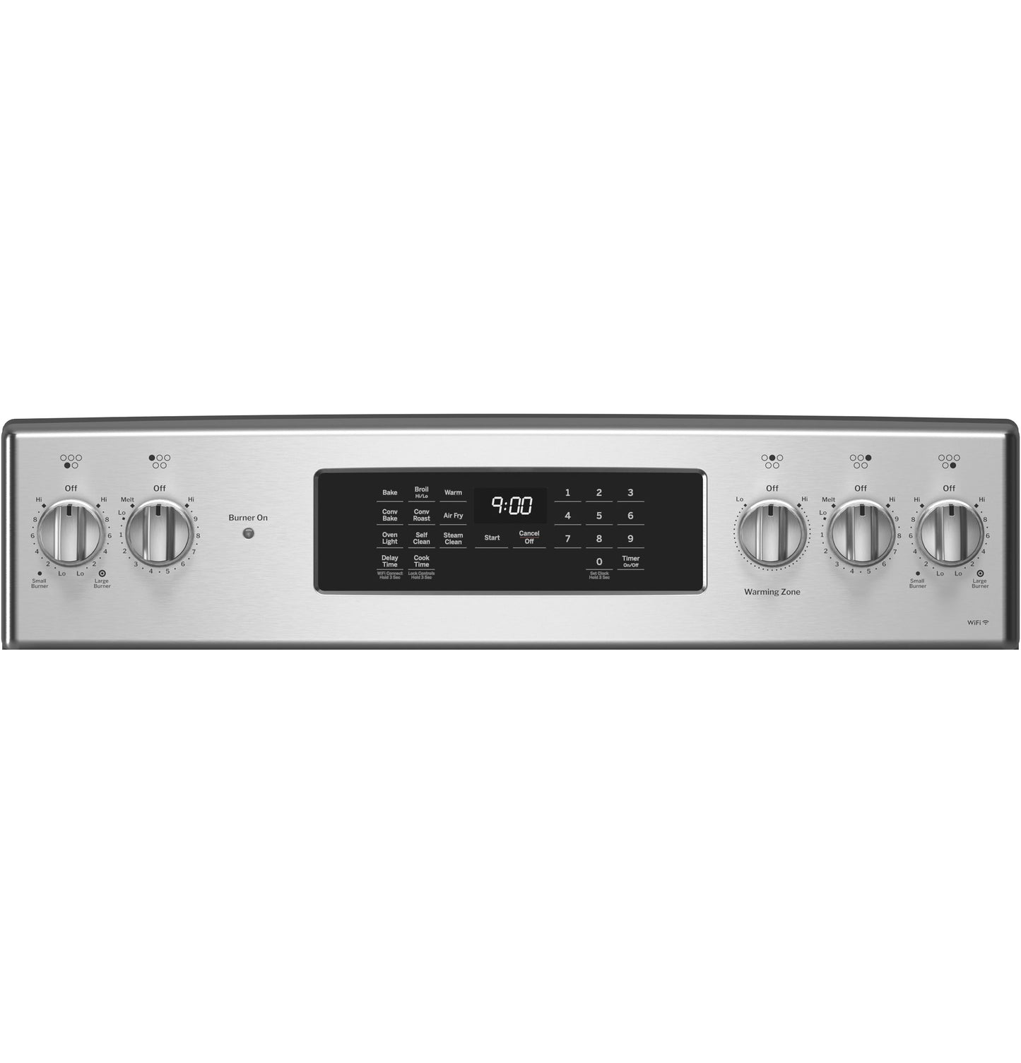 GE Profile™ ENERGY STAR® 30" Smart  Free-Standing Electric Convection Fingerprint Resistant Range with No Preheat Air Fry
