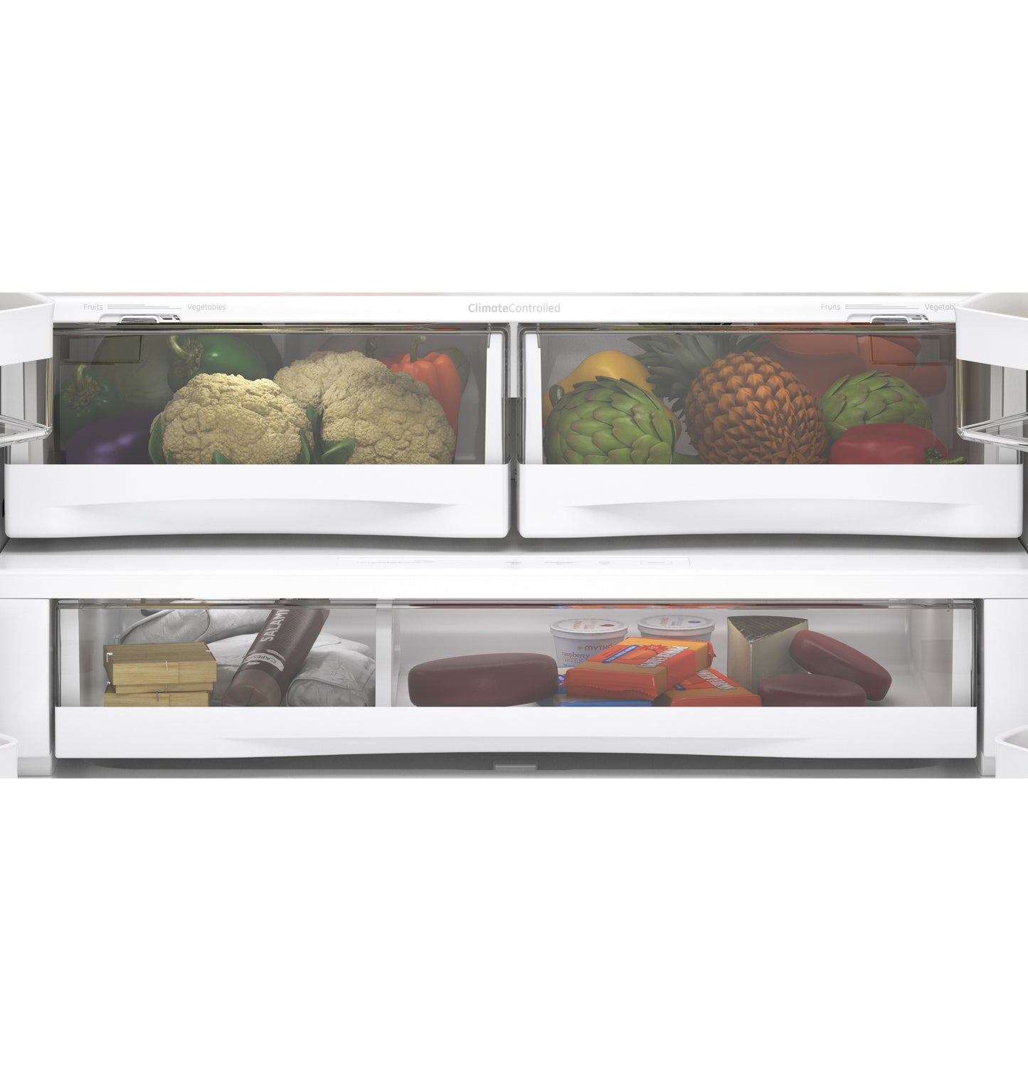 GE® ENERGY STAR® 23.1 Cu. Ft. Counter-Depth Fingerprint Resistant French-Door Refrigerator