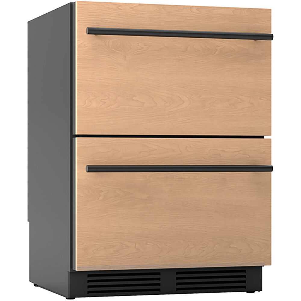 Refrigerator drawers, 24" panel ready, 2 zones