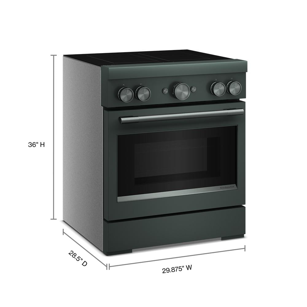 30-Inch 4-Element Induction Freestanding Commercial-Style Range with Air Fry