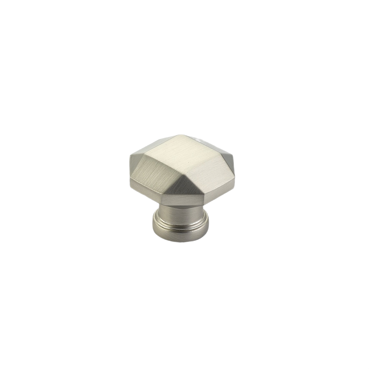 Octagonal satin nickel cabinet knob for furniture hardware and home improvement projects under $50 collection