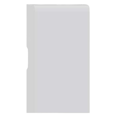 White primed baseboard with smooth finish for molding and millwork in home improvement and lumber collections under $50
