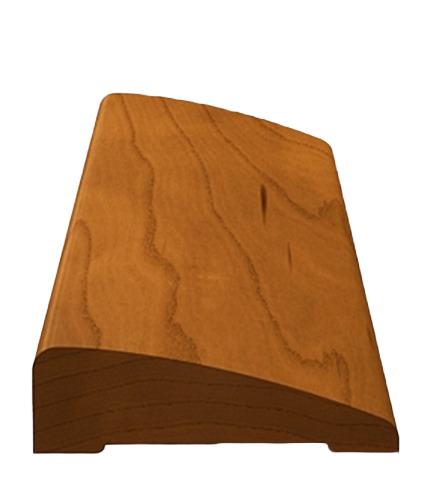 Smooth finished wooden pop case molding piece in warm brown tone for home improvement projects