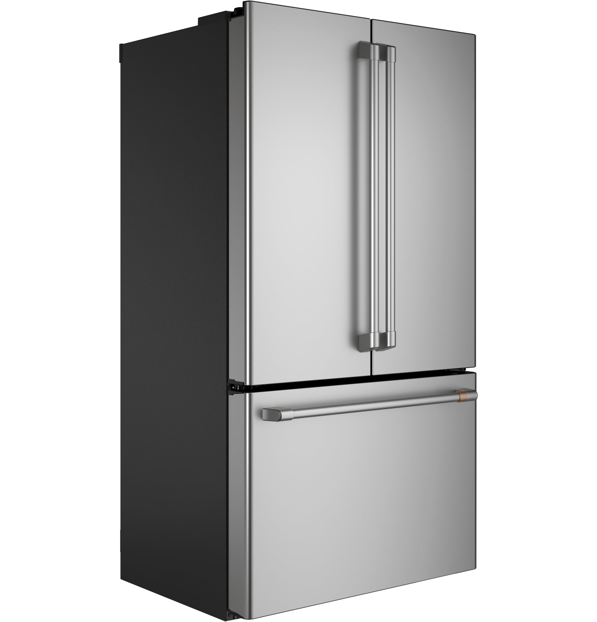 Stainless steel smart counter-depth French-door refrigerator with bottom freezer drawer in refrigerators collection