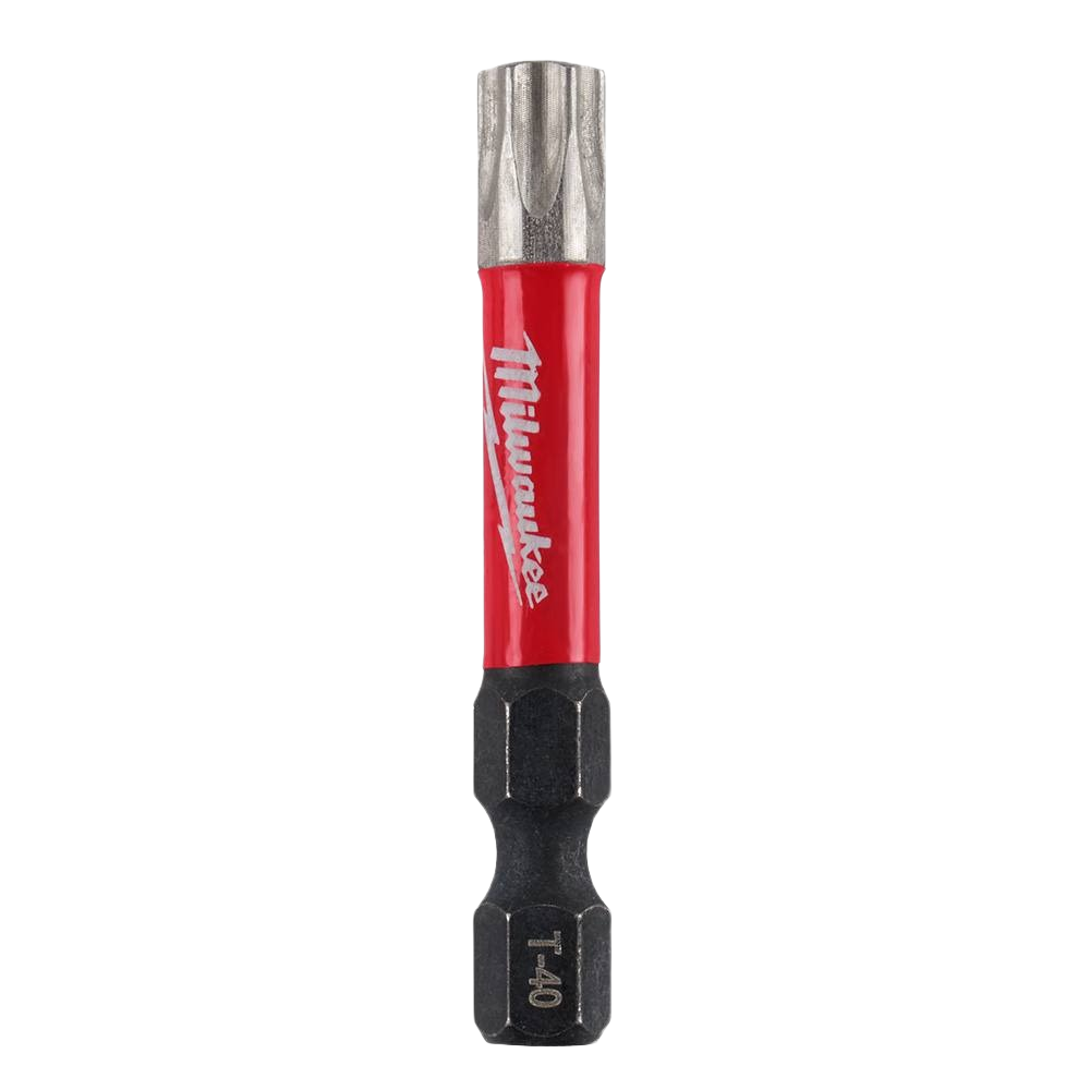 Red and black 2-inch T40 TORX impact driver bit in Tool Accessories and Power Tool Accessories collections