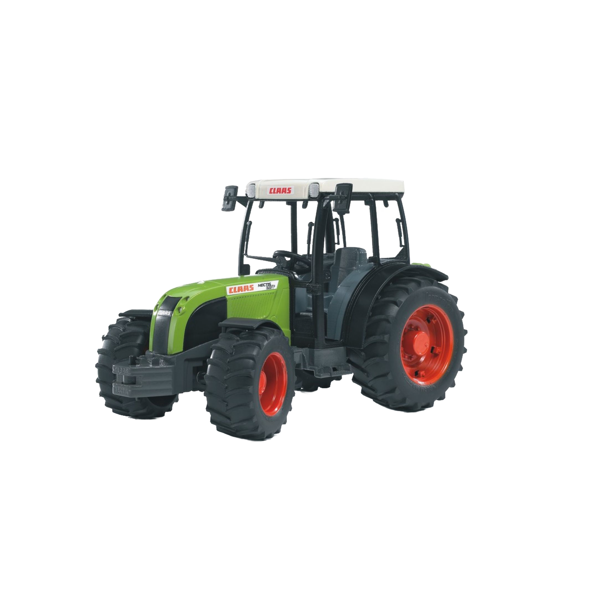 Green and black Bruder toy tractor model with orange wheels from Vehicles & Remote Controlled Toys and Toys & Games collections