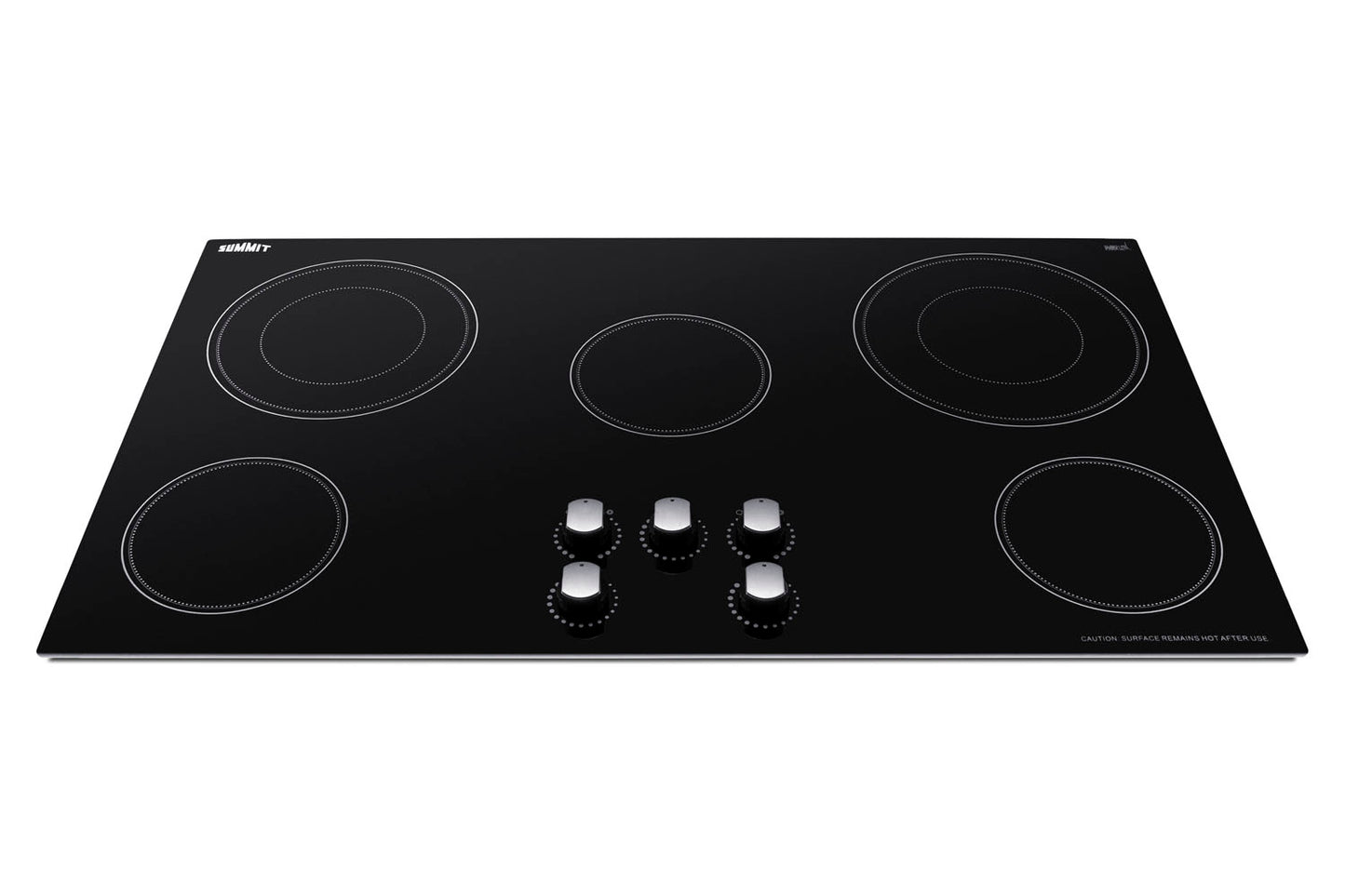 36" Wide 208-240V 5-Burner Radiant Cooktop