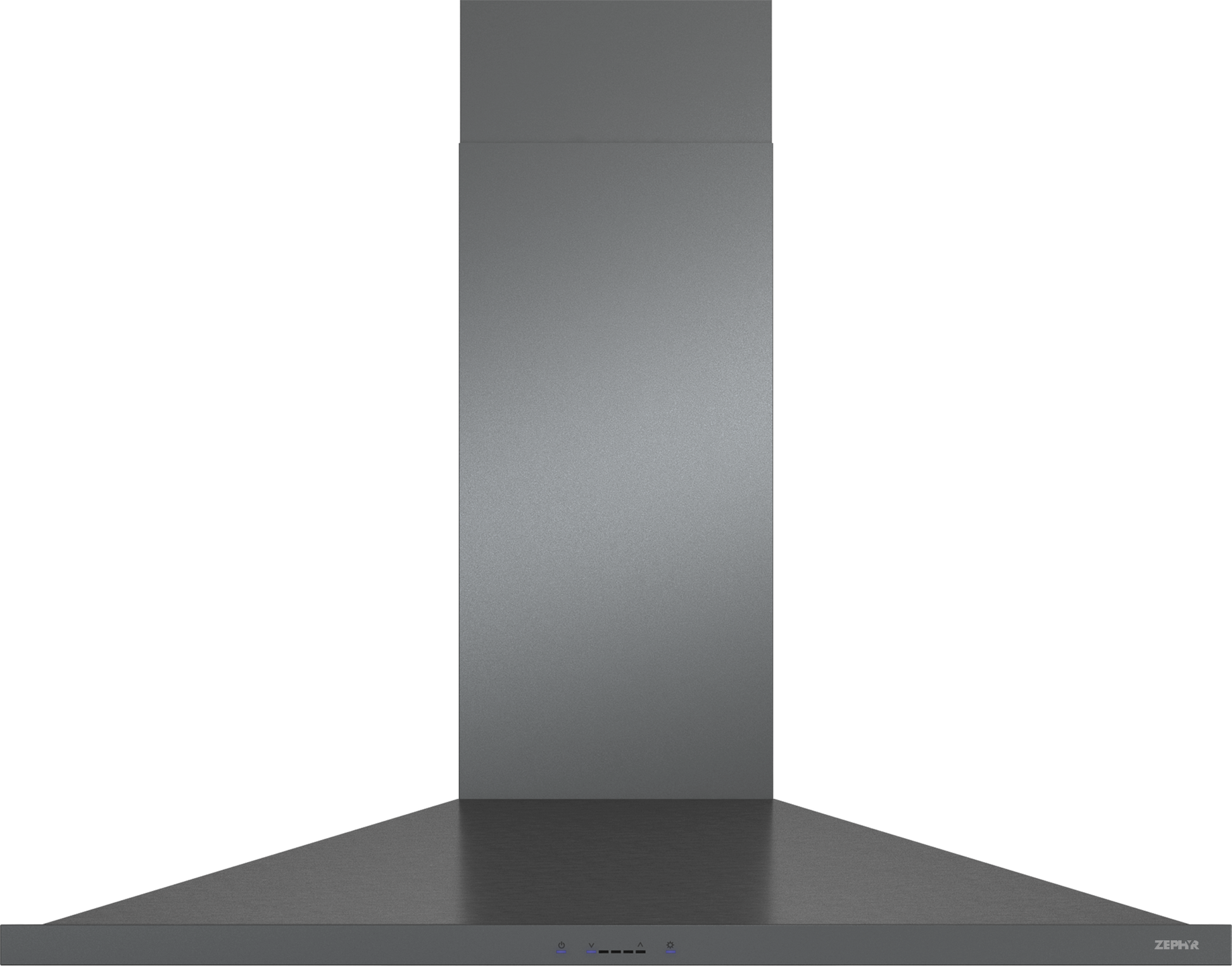 matte black stainless steel chimney hood with minimalist design for kitchen range hoods and home improvement tools