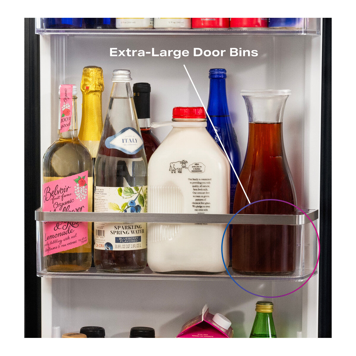 GE Profile™ ENERGY STAR® 27.8 Cu. Ft. Side-By-Side Refrigerator with Hands-Free AutoFill and CustomSize™ Ice
