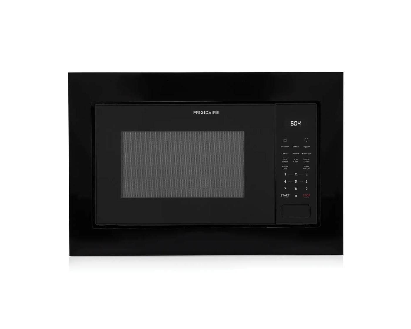 27-inch black microwave trim kit with smooth finish for built-in installation in kitchen appliance parts and accessories