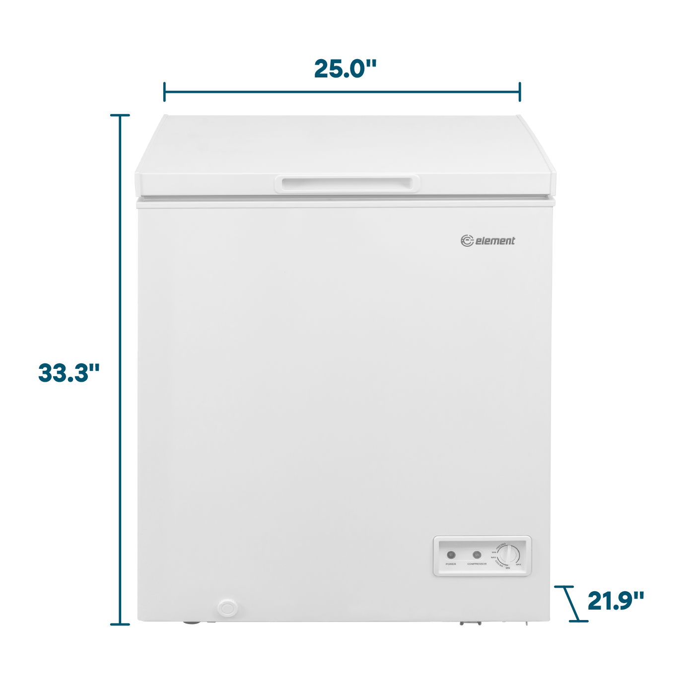 Element Electronics 5.0 cu. ft. Chest Freezer - White (ECF50MD2EW)