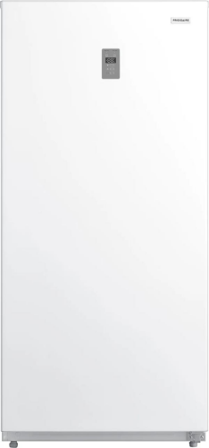 Tall white upright freezer with digital control panel on the door, suitable for Refrigerators, Kitchen & Kitchenware, Appliances at Hartville Hardware.