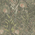 Taupe wallpaper featuring delicate dandelion patterns for stylish home improvement and decor projects
