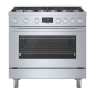 800 Series, Dual Fuel Freestanding Range, 36'', Stainless Steel