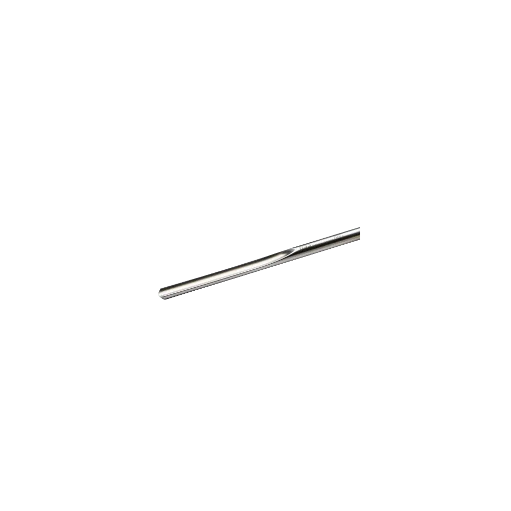 Close-up of a polished metal spindle gouge blade for detailed woodworking and home improvement tasks